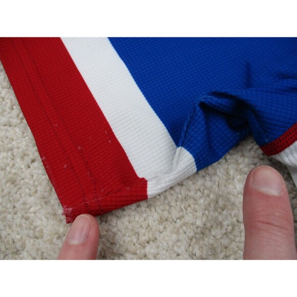 Canari Cycling Jersey Mens Large L Texas Red Blue Pockets Zip Bike Shirt * - Picture 6 of 15